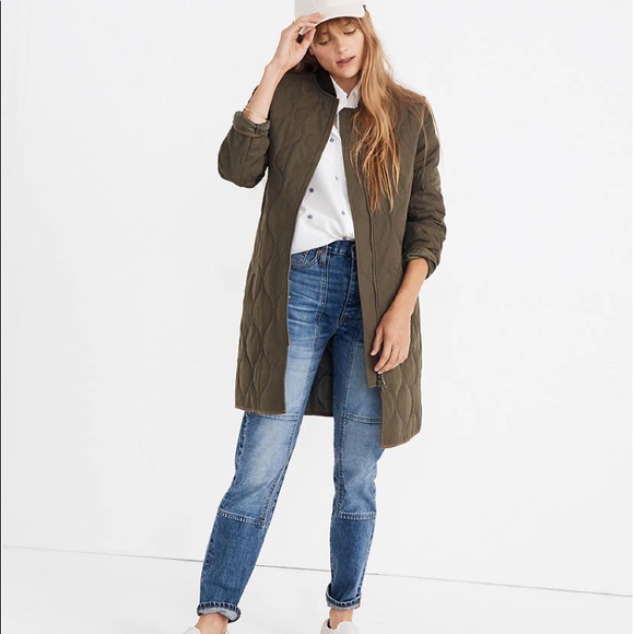 Coats | Madewell Quilted Military Coat 